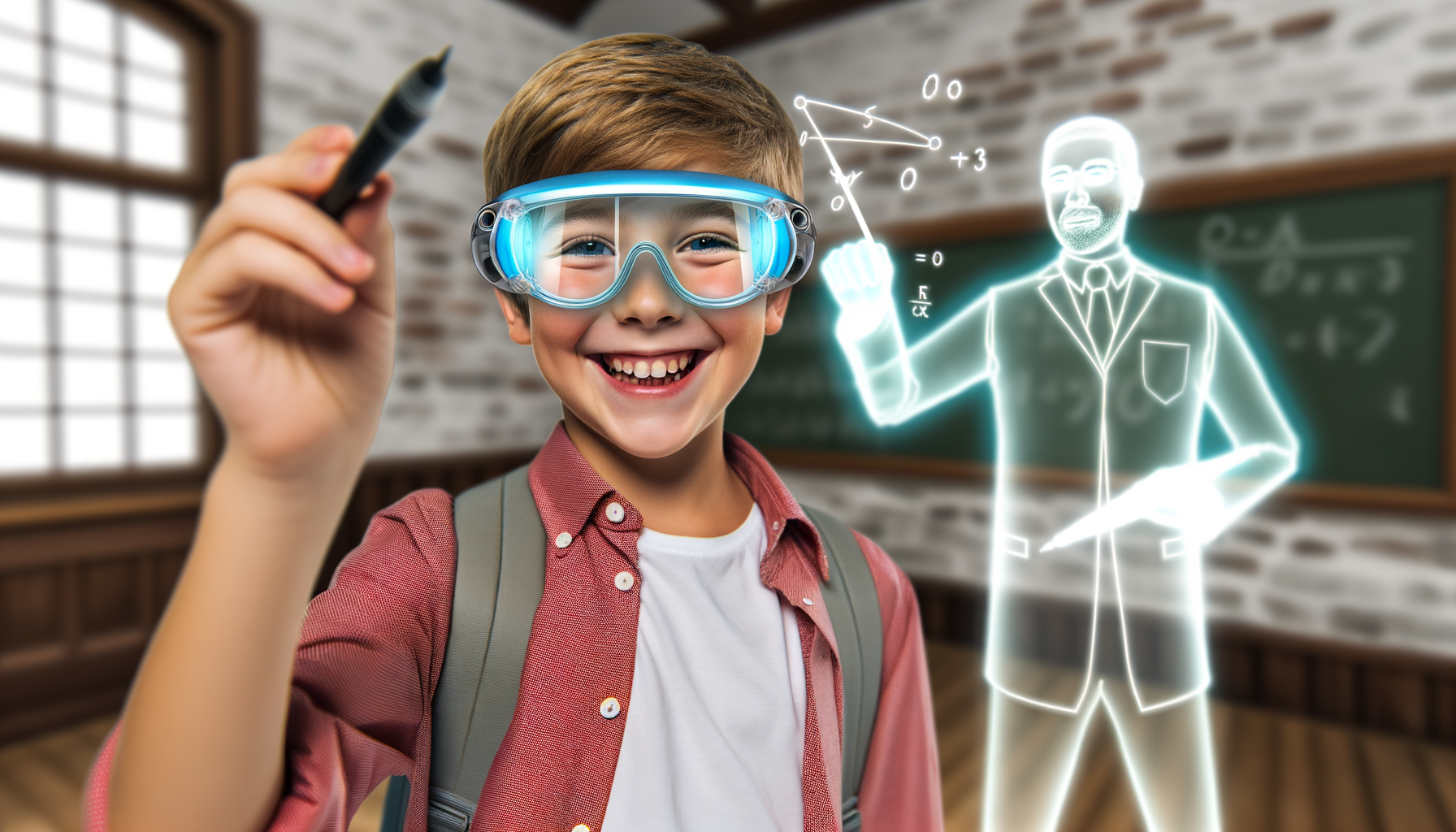 Child having natural conversation with AI tutor